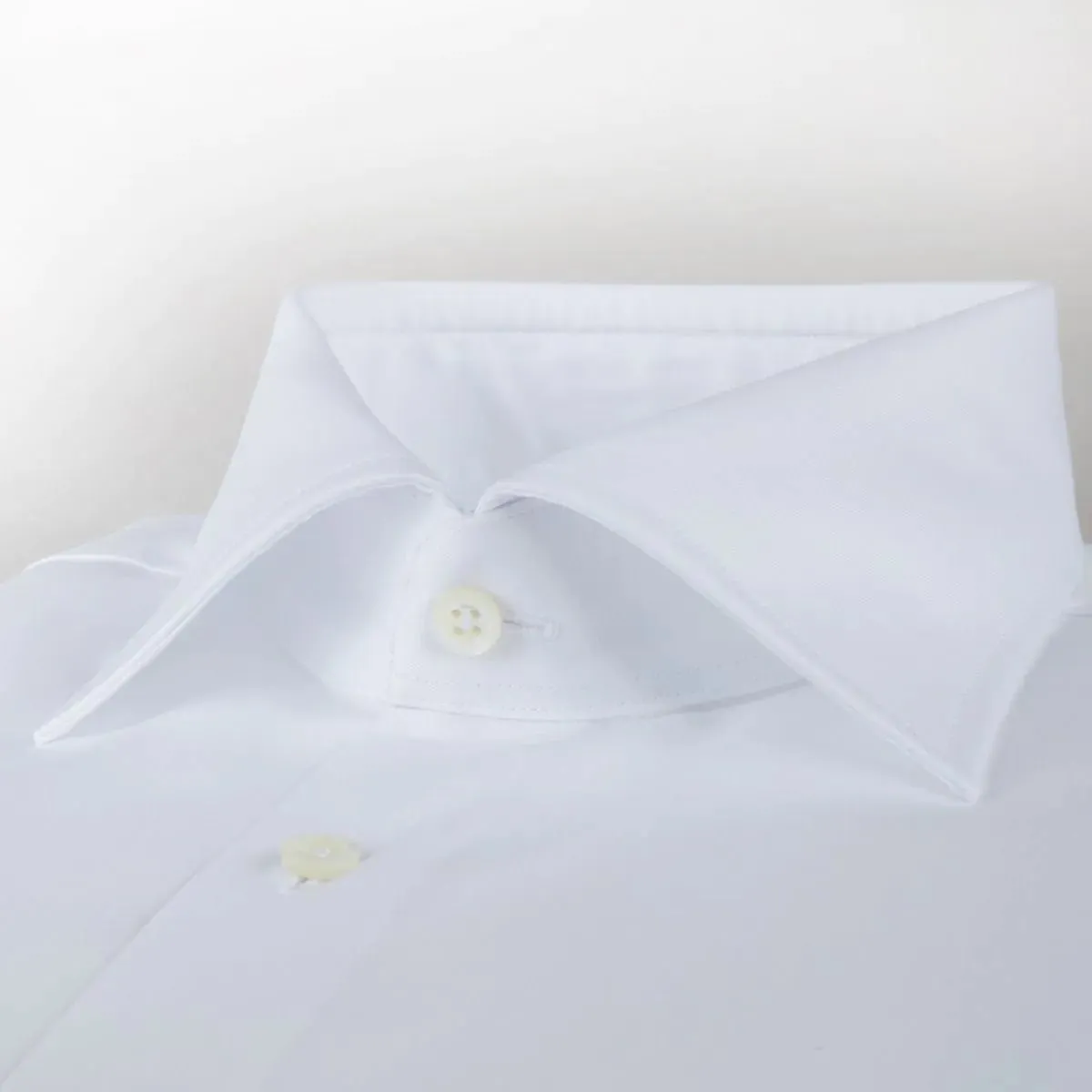 Stenströms Stock White Twill Shirt