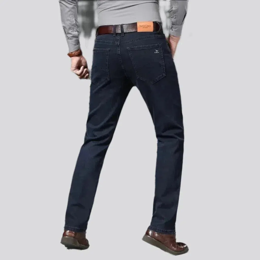 Straight thick jeans
 for men