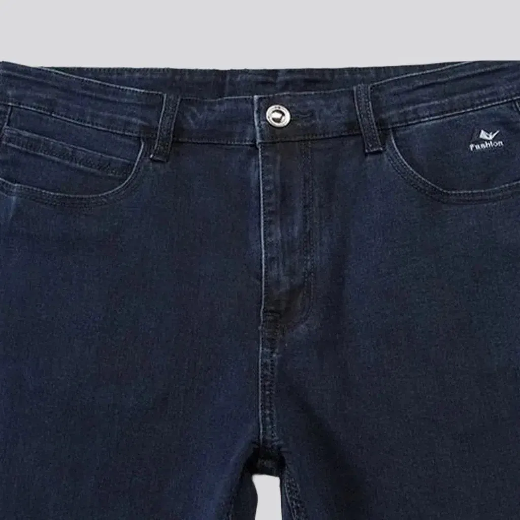 Straight thick jeans
 for men
