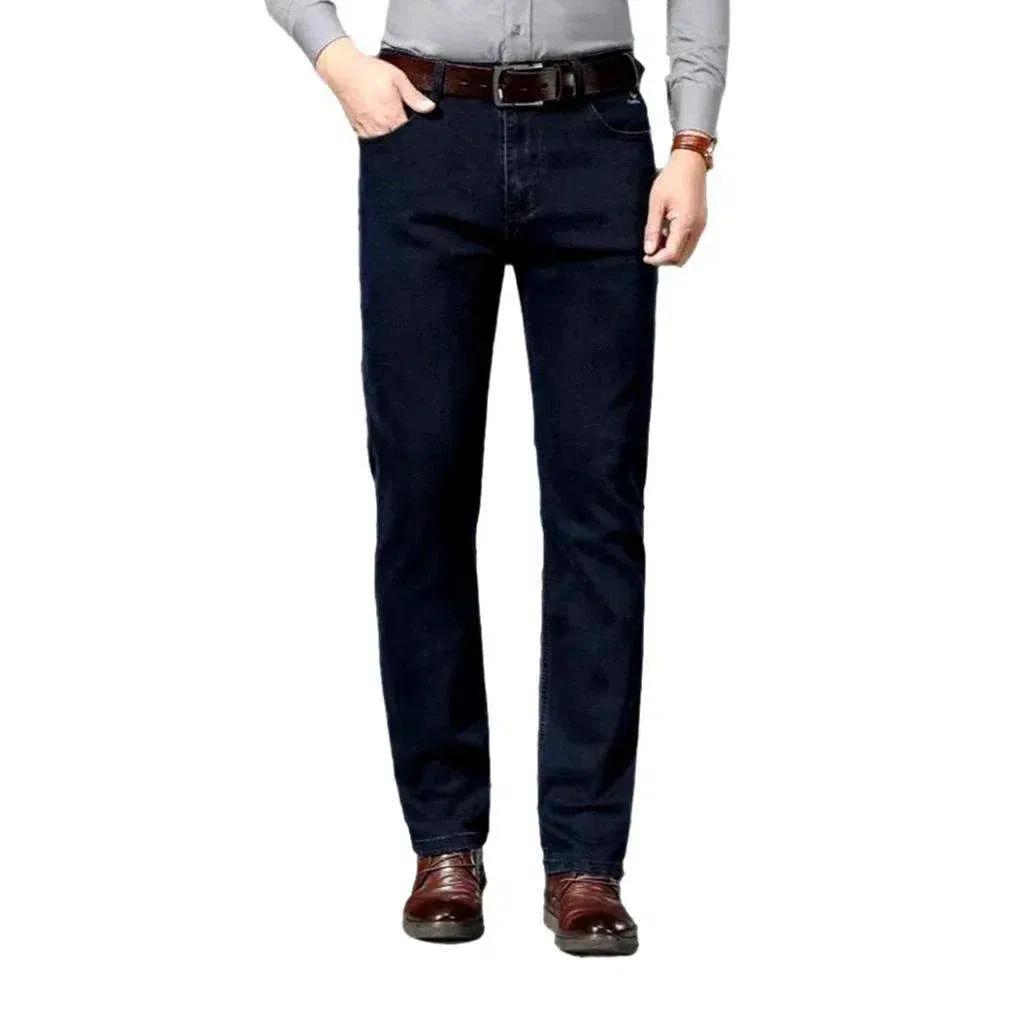 Straight thick jeans
 for men