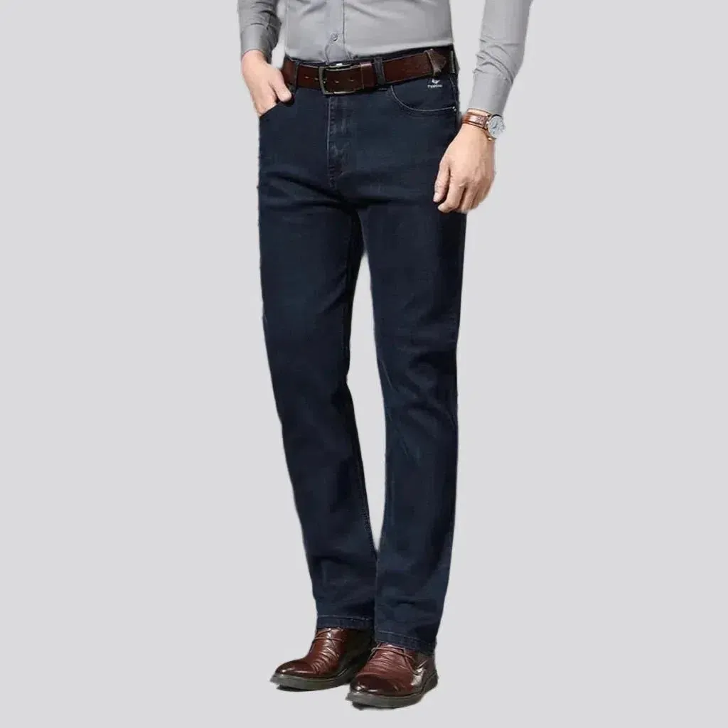 Straight thick jeans
 for men