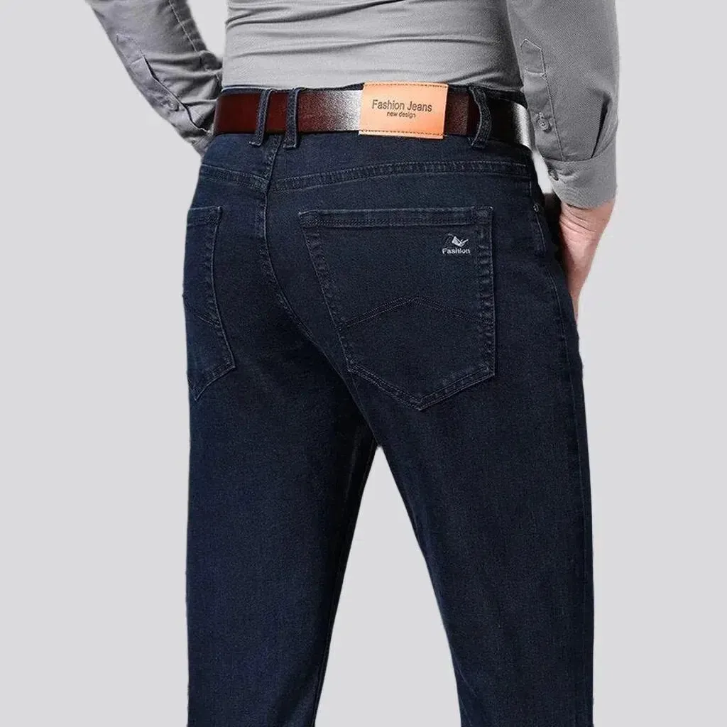 Straight thick jeans
 for men