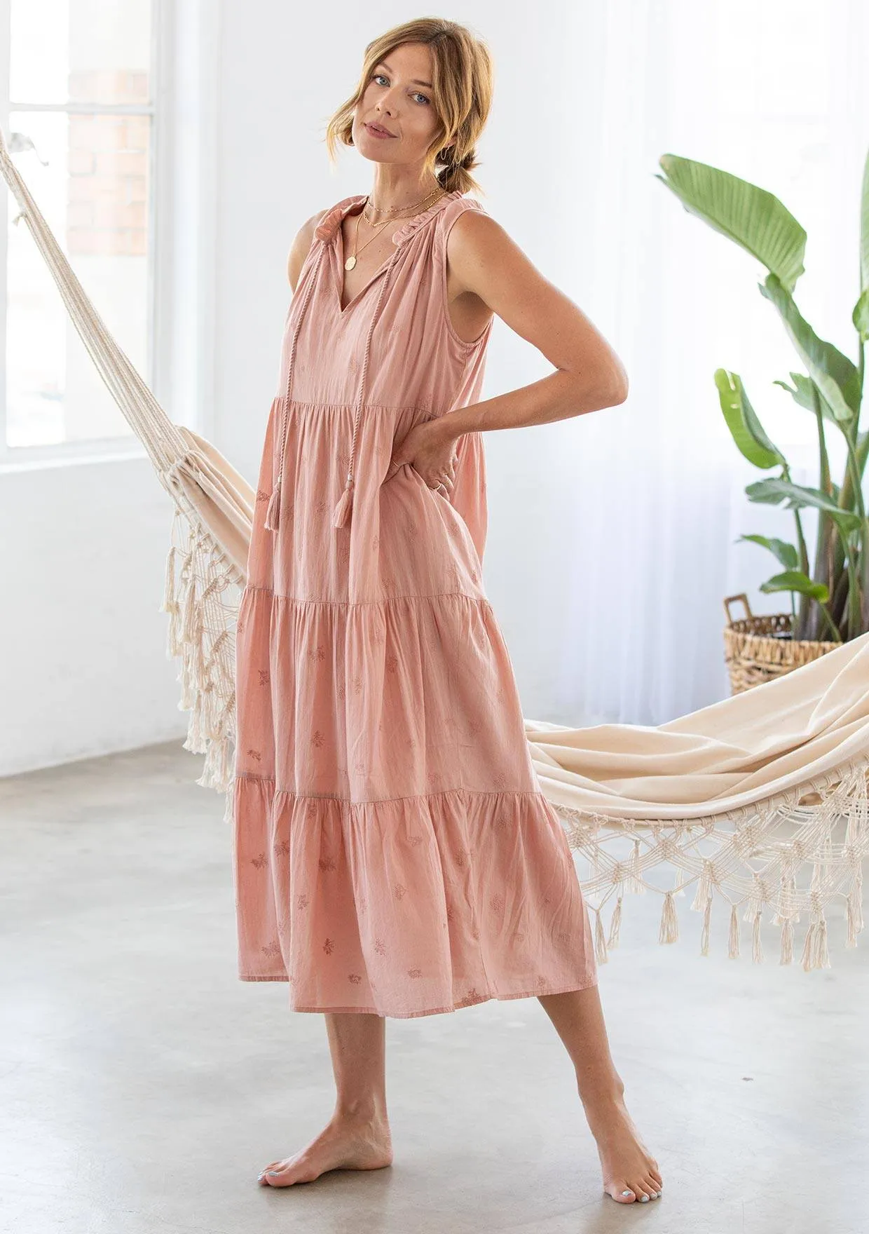 Strawberry Wine Maxi Dress