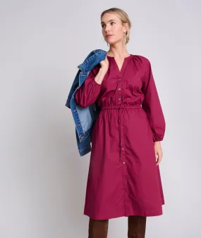 Stretch Cotton Midi Farrah Dress - FINAL SALE
