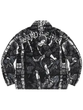 Supreme Saint Michael Fleece Jacket Black [SS21]