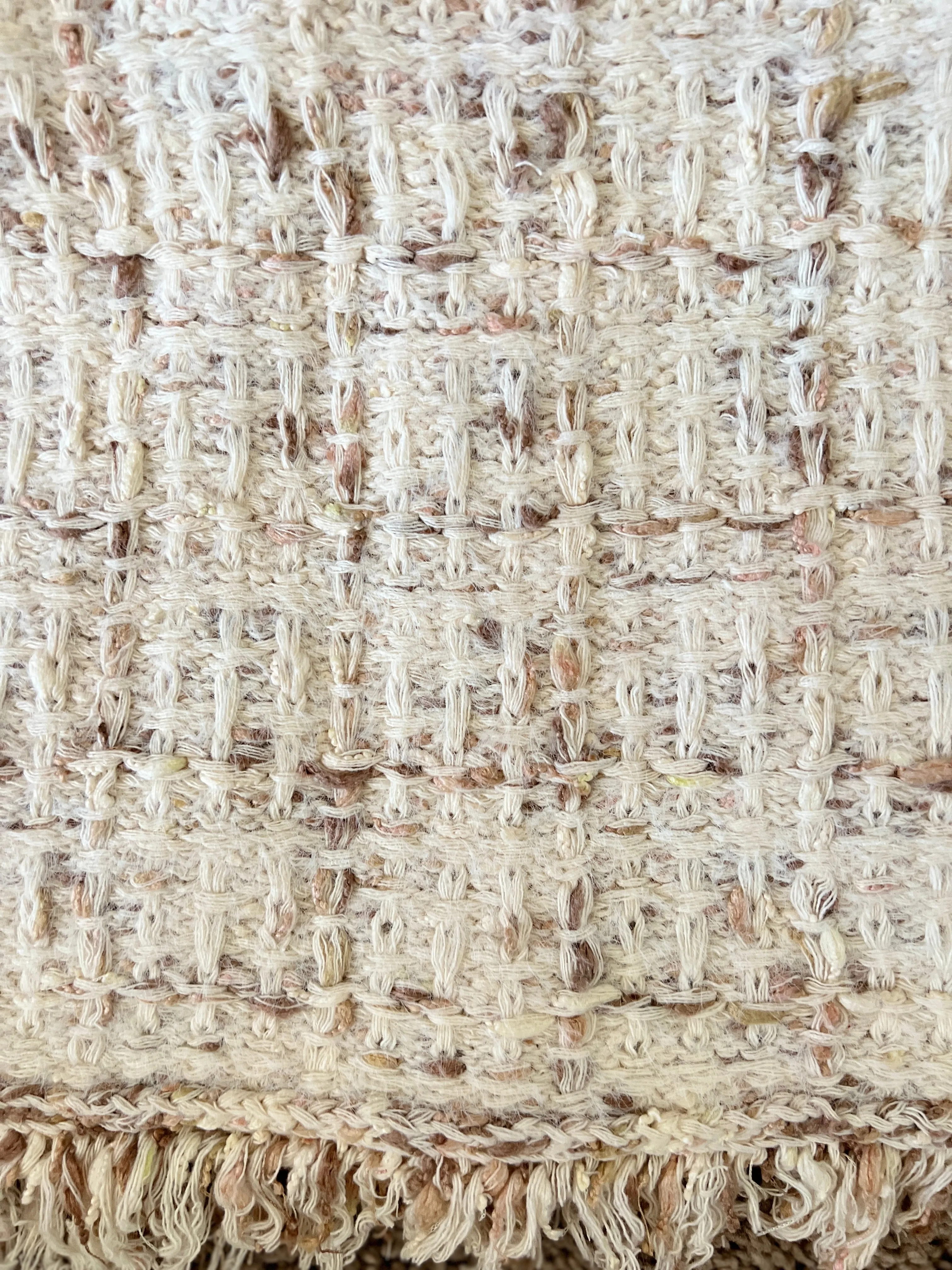 Sweater knit Tweed Skirt (Cream.Beige)