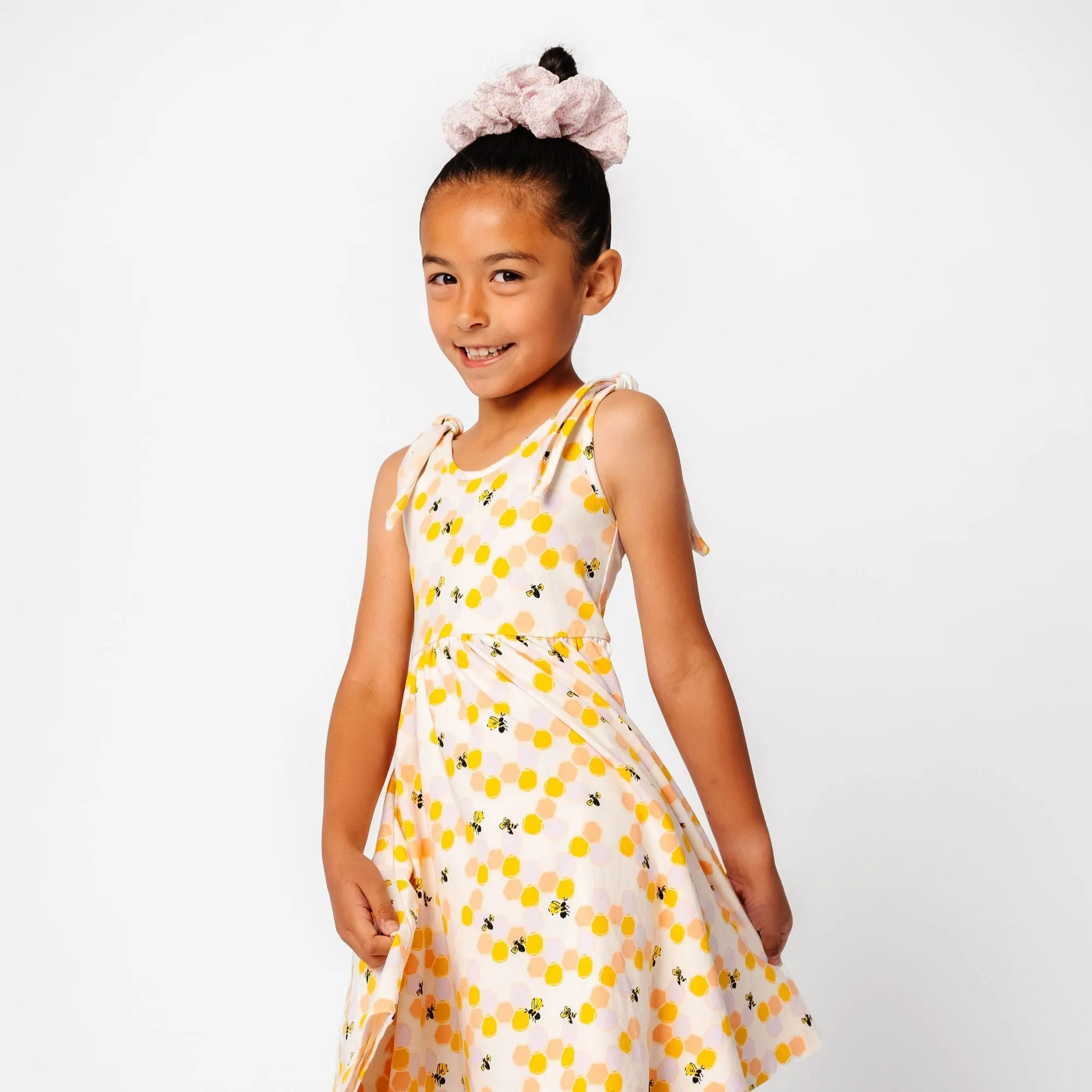 The Bow Tank Ballet Dress in Honeycomb