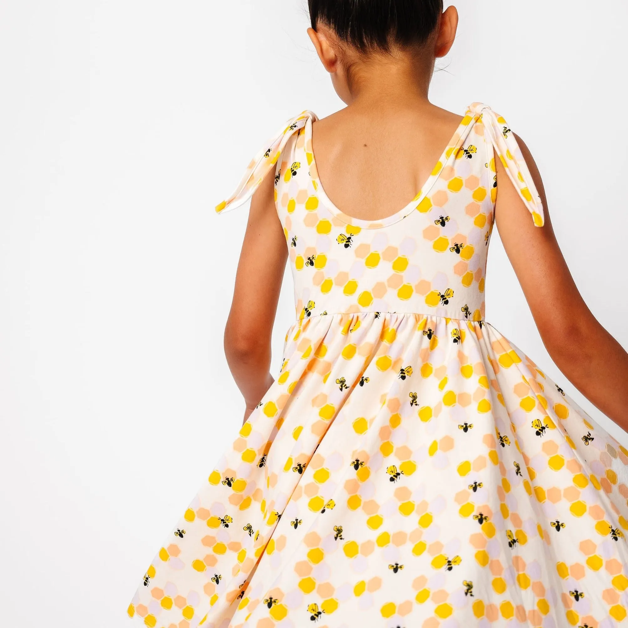The Bow Tank Ballet Dress in Honeycomb