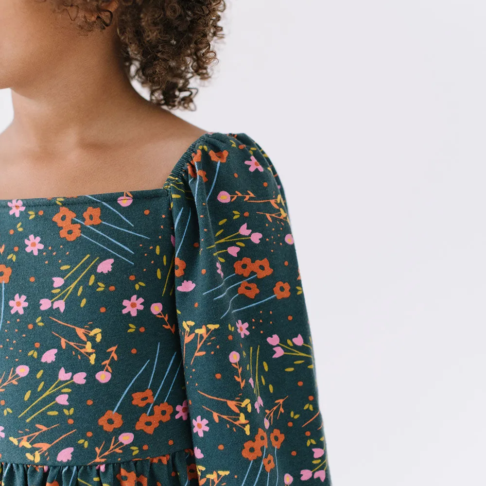 The Long Sleeve Juliet Dress in Jolly Floral