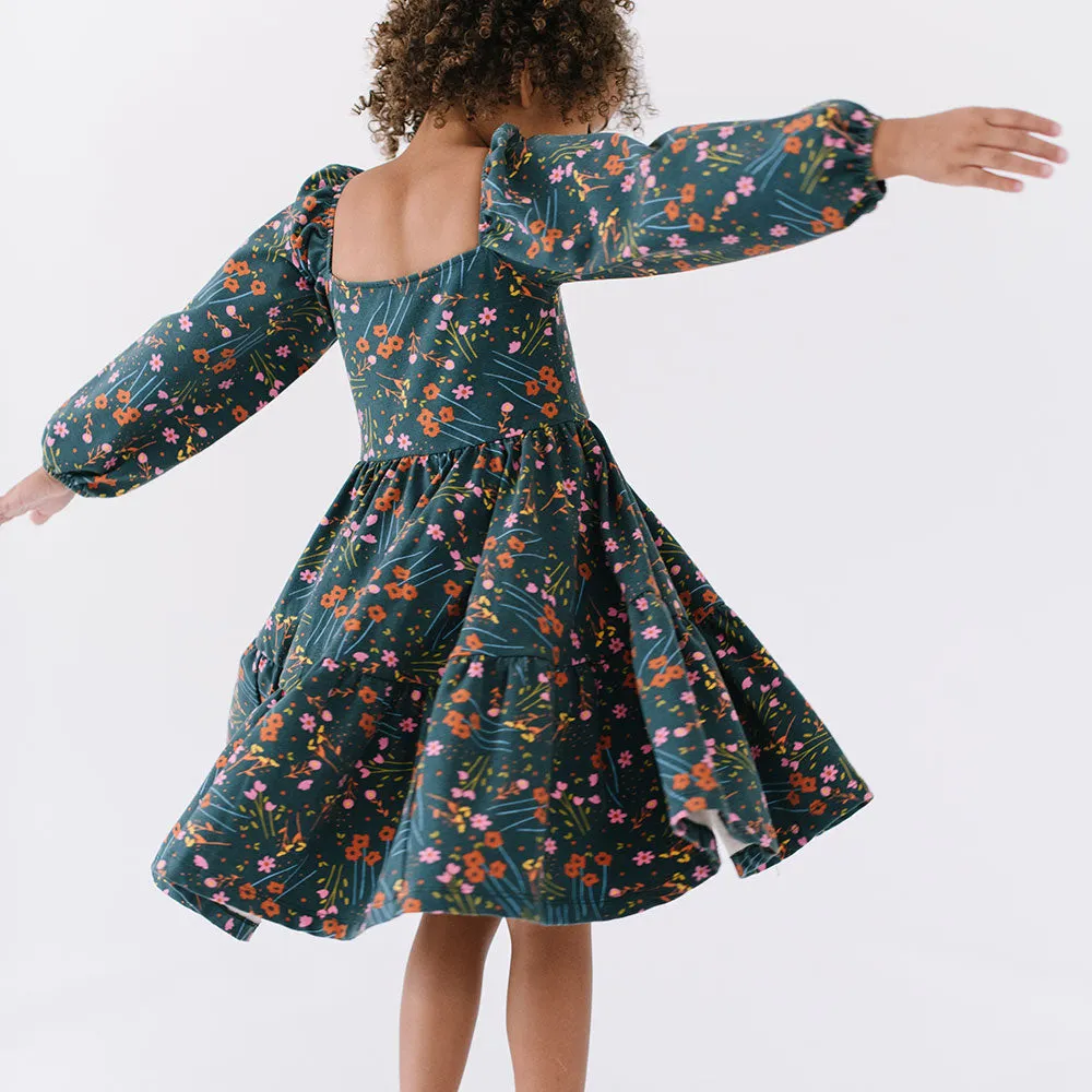 The Long Sleeve Juliet Dress in Jolly Floral