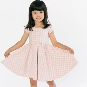 The Summer Sleeve Ballet Dress in Lilac Gingham