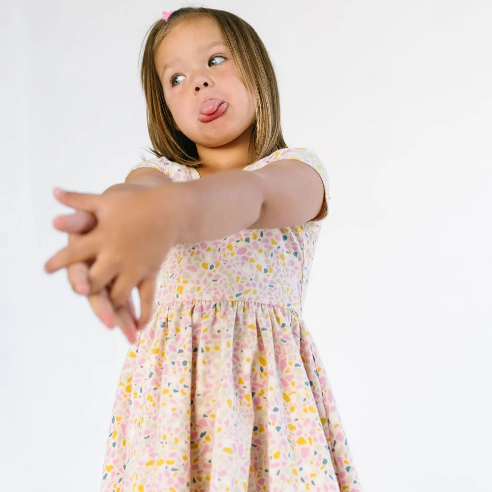 The Summer Sleeve Ballet Dress in Summer Terrazzo