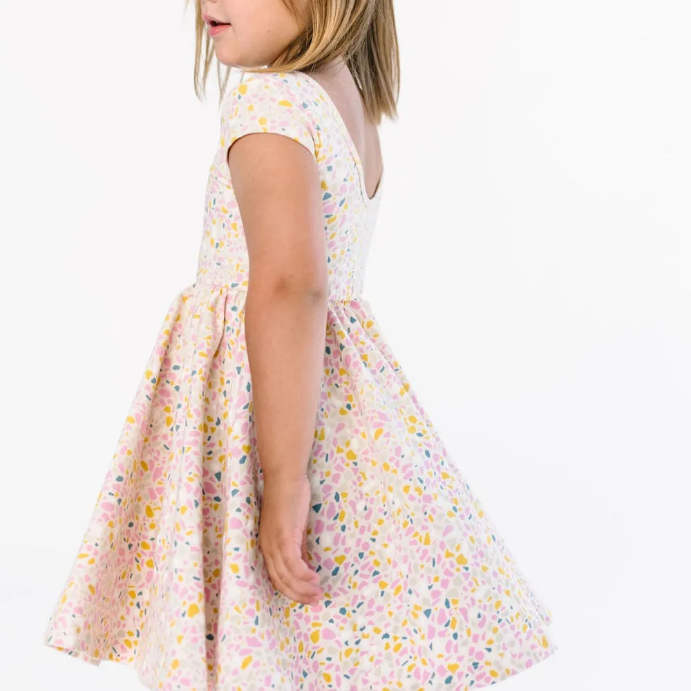The Summer Sleeve Ballet Dress in Summer Terrazzo