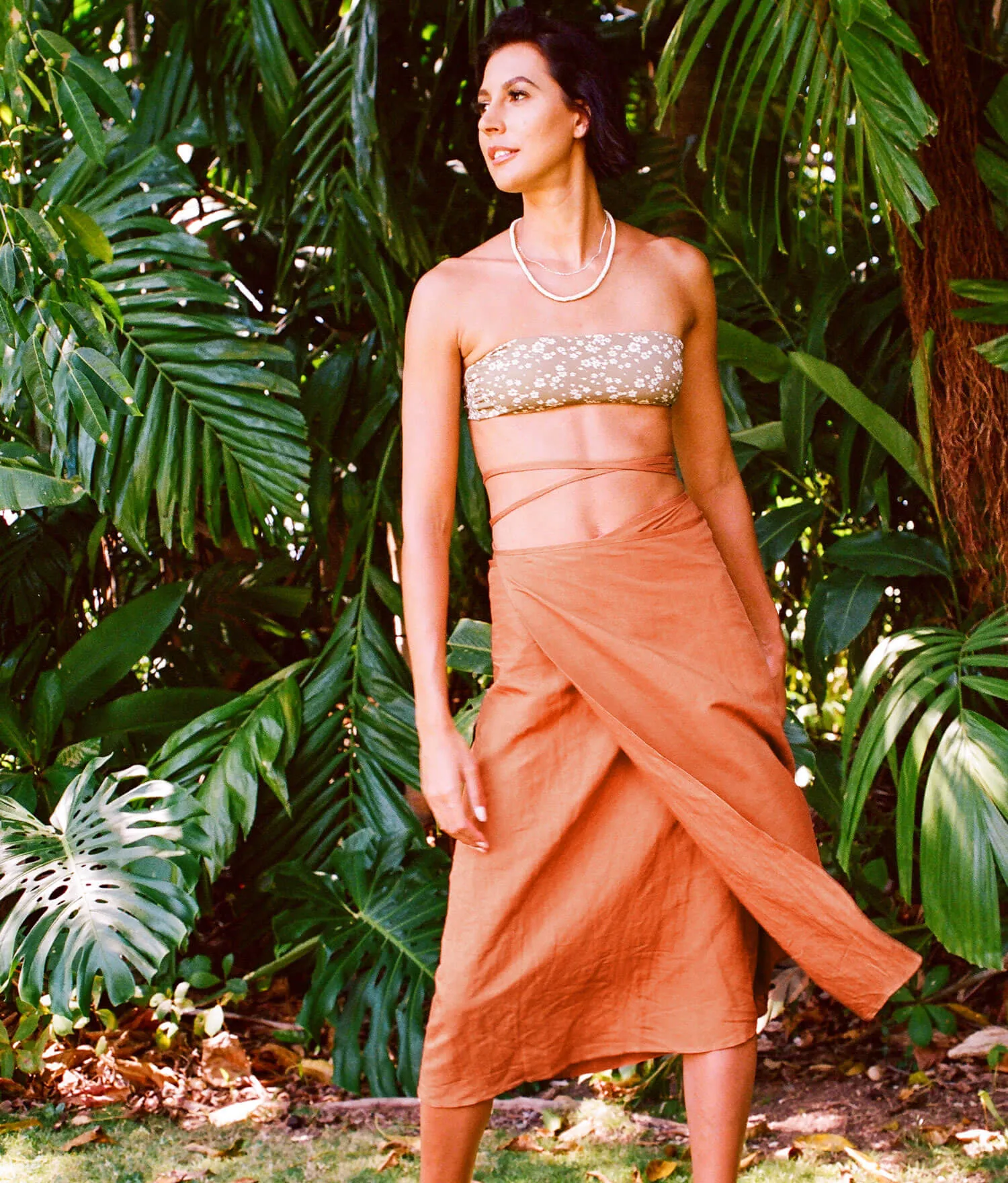 The Tavira Skirt  - Linen - Auburn (Archive)