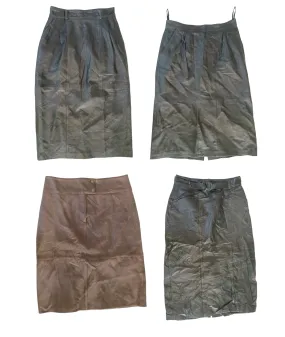 Throwback Chic: The Ultimate Vintage Y2K Leather Skirt Collection 💥(H-114)