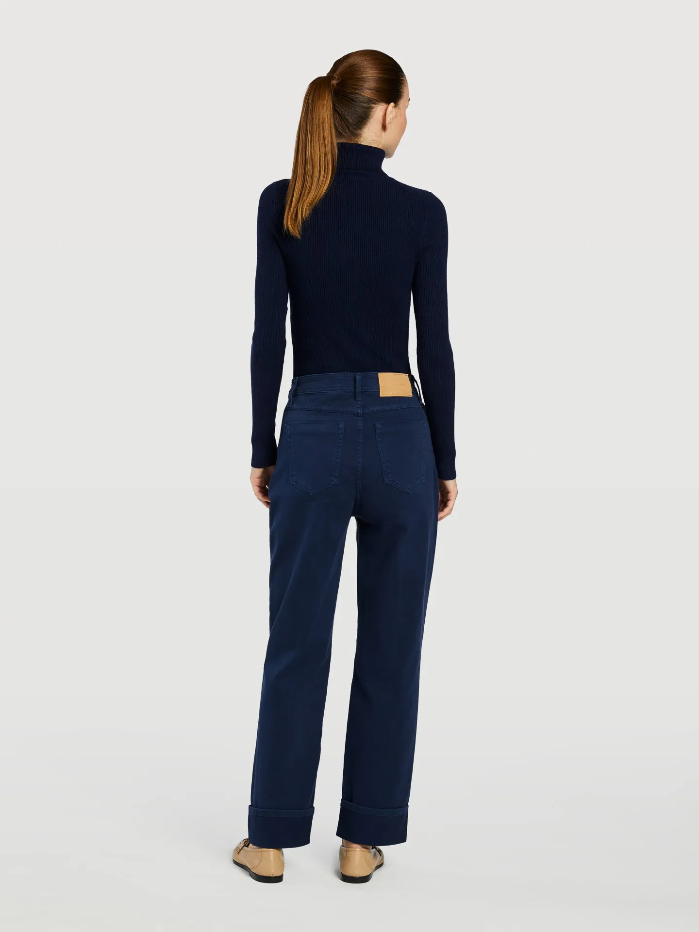 Turn Up Hem Jeans