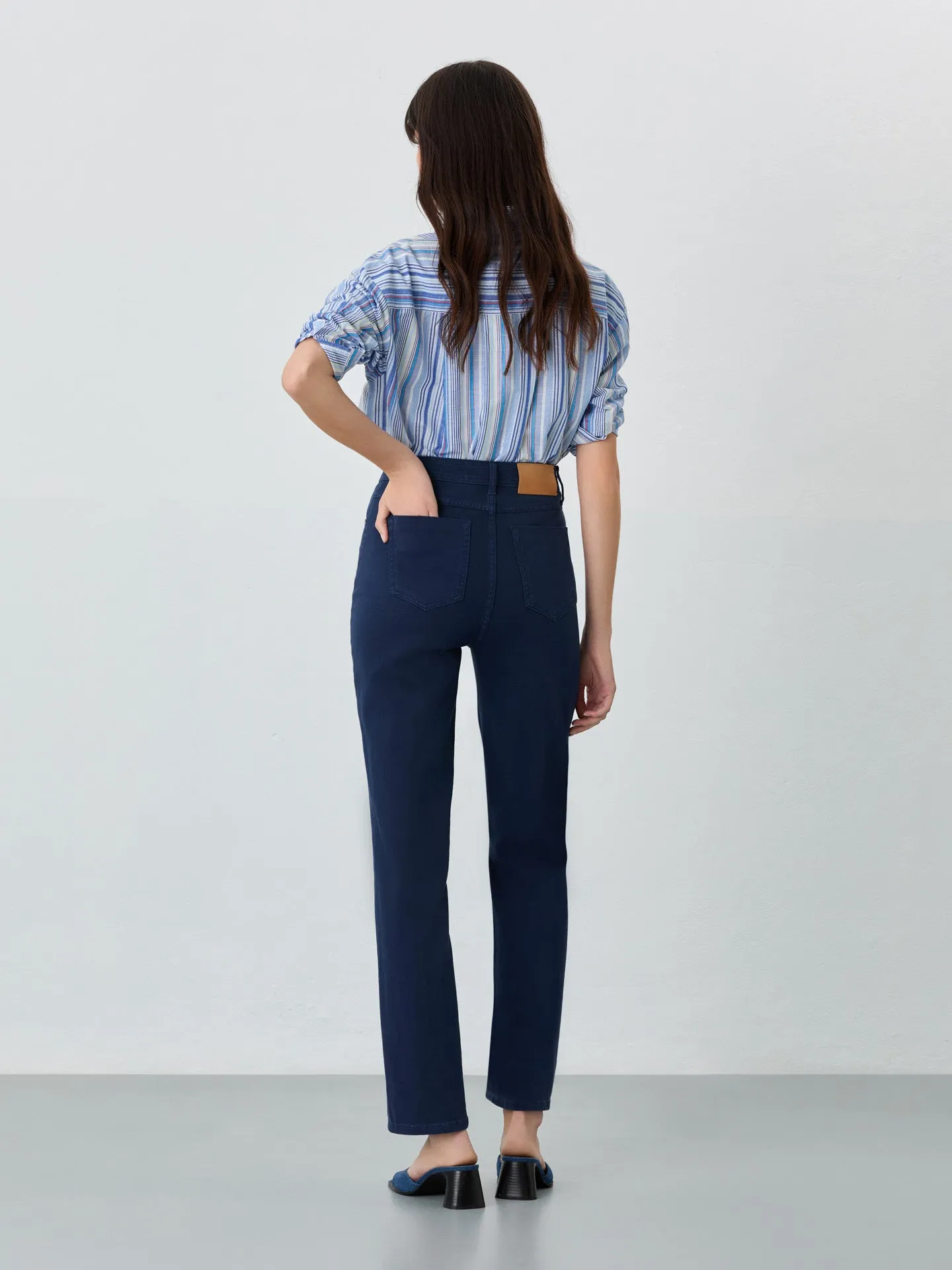 Turn Up Hem Jeans