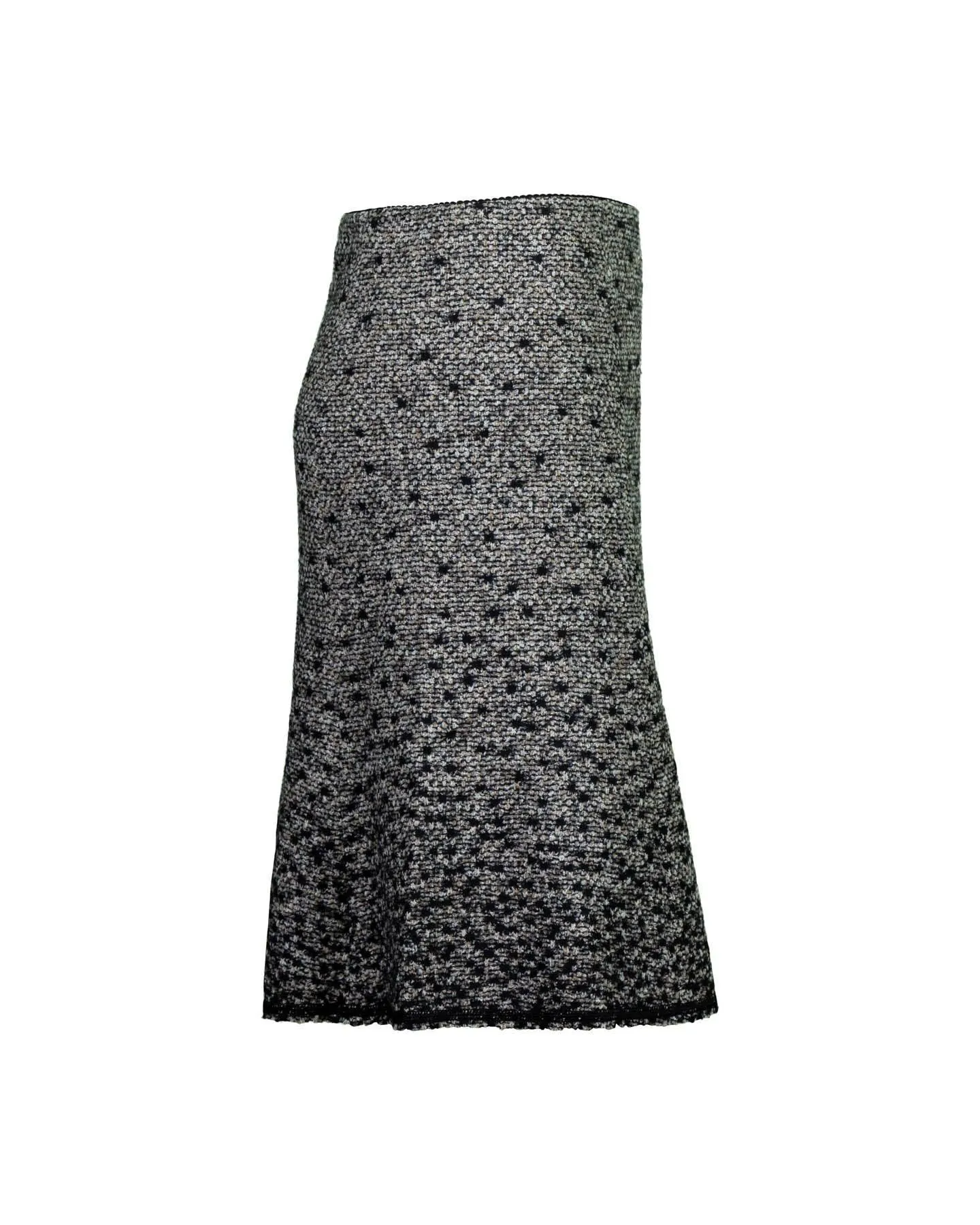 Tweed Boucle Knit Skirt