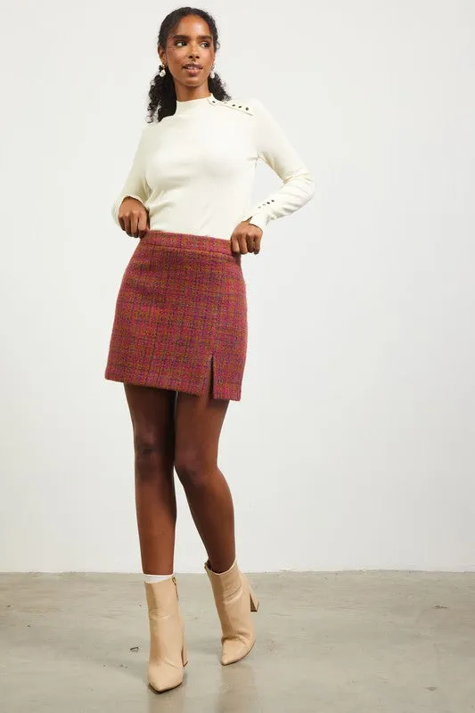 Tweed Mini Skirt