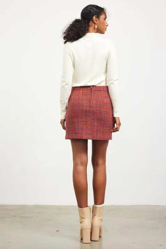 Tweed Mini Skirt