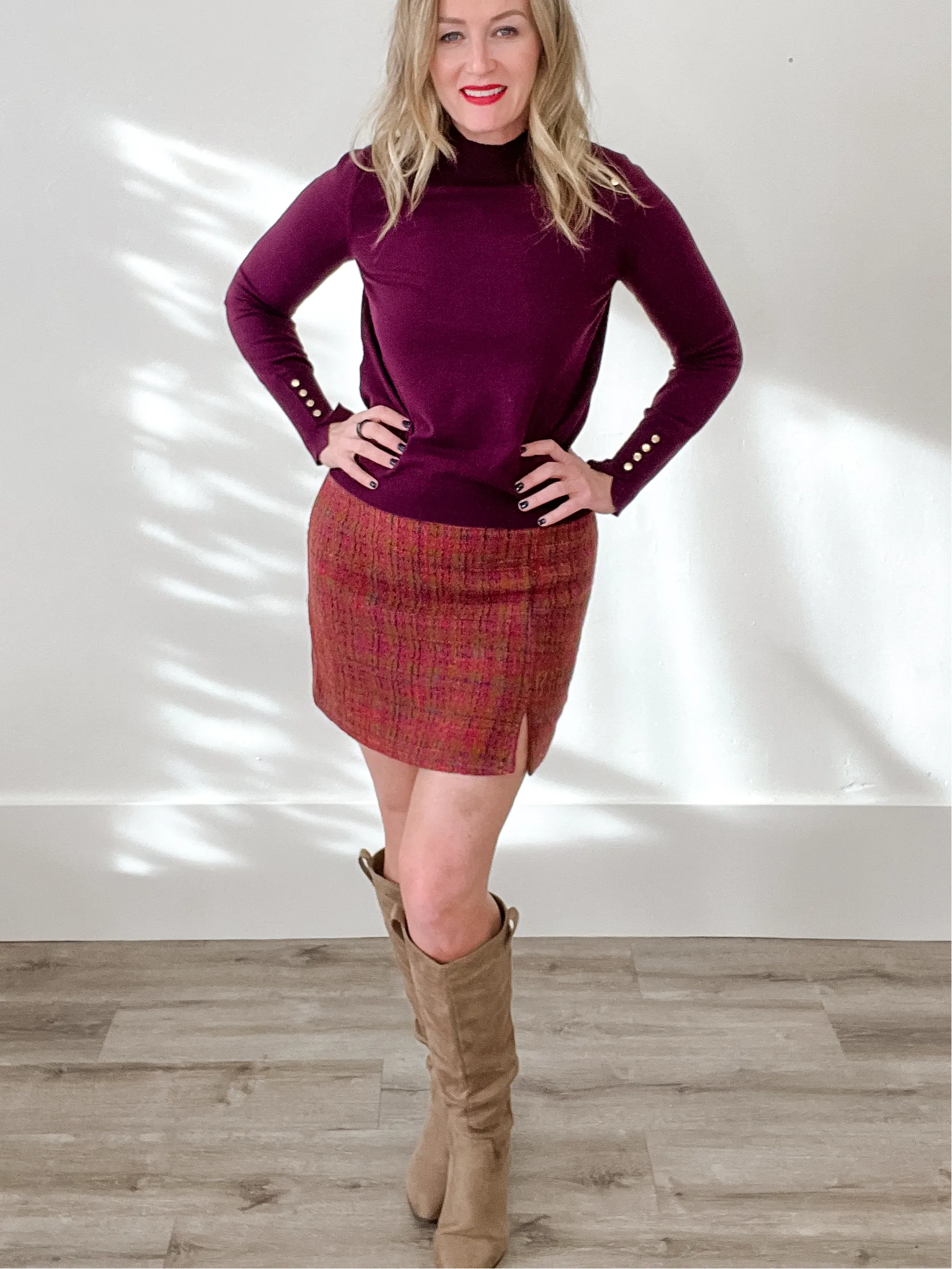 Tweed Mini Skirt