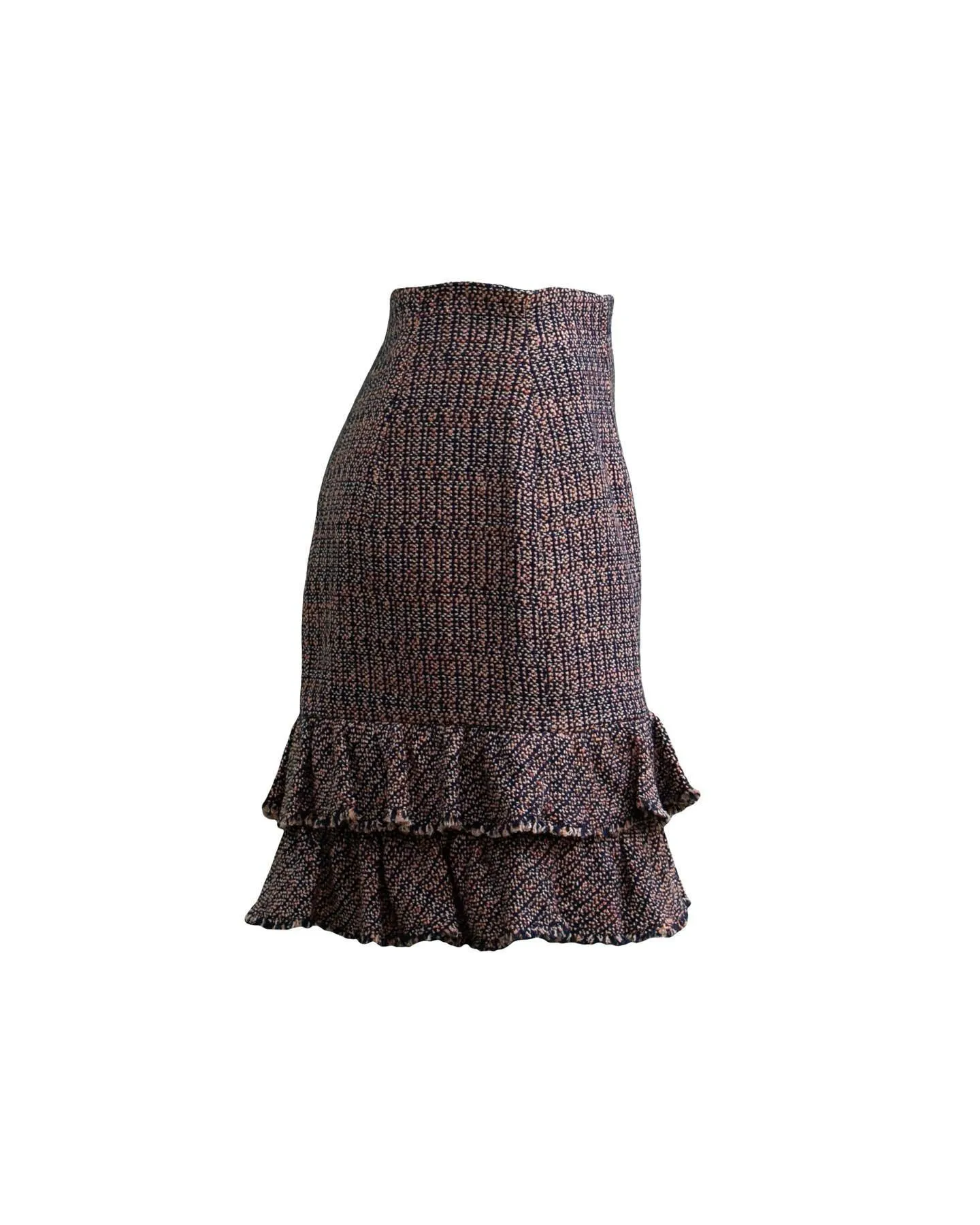 Tweed Ruffle Skirt
