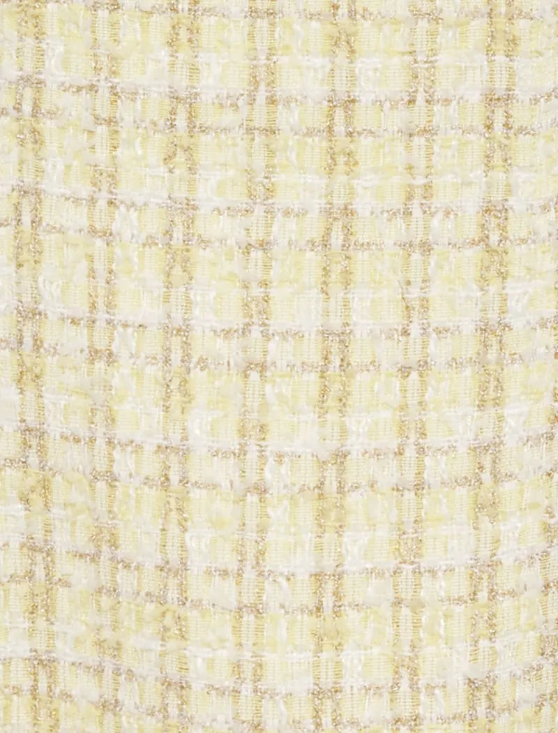 Twiggy Mini Dress | Limon Shimmer Tweed