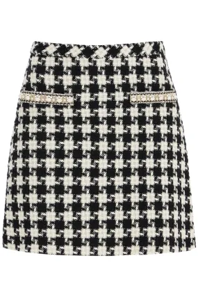 Valentino Garavani embroidered damier light tweed