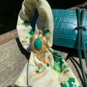 Vintage Leaf Pin & Scarf Clip