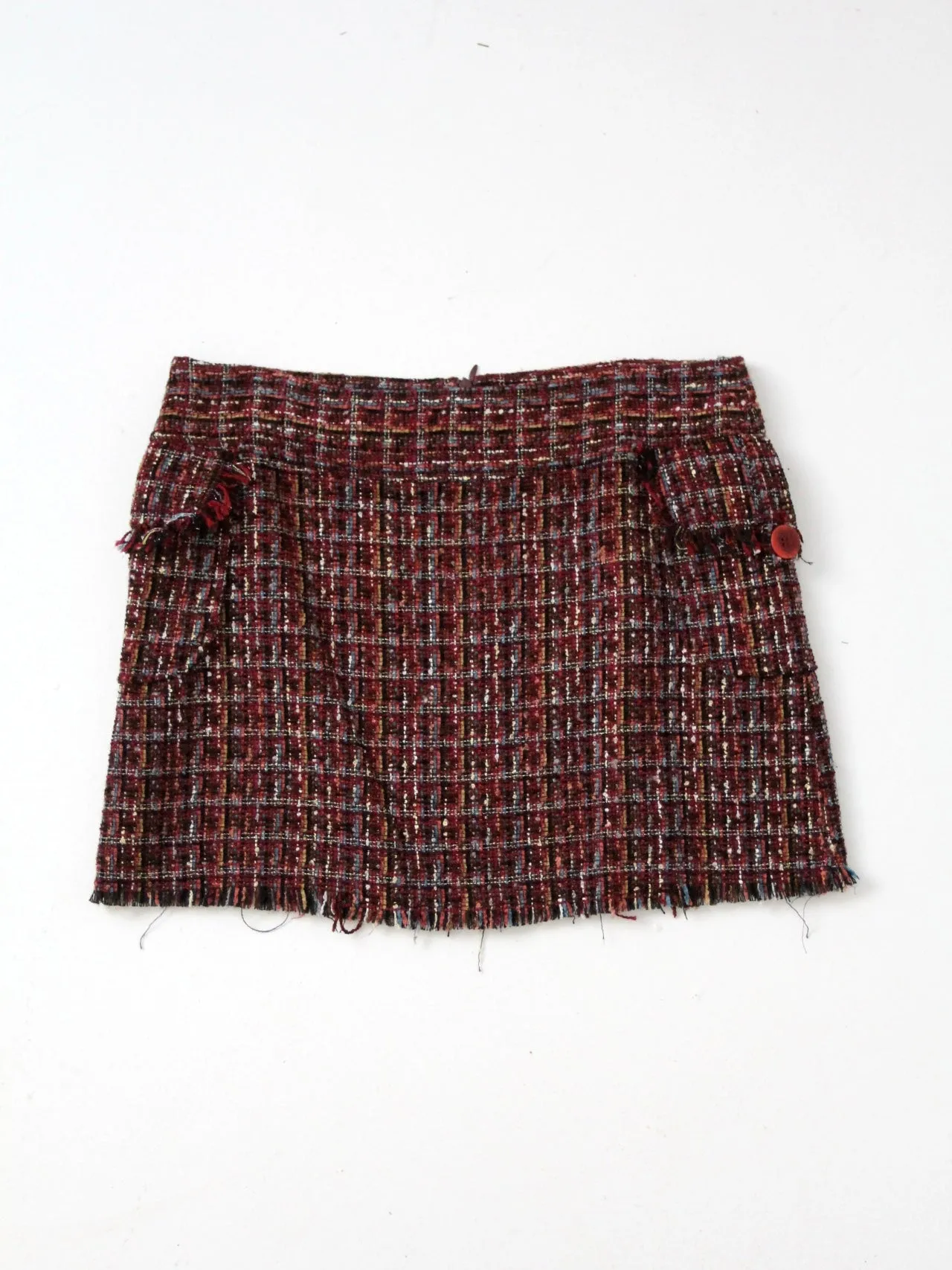 vintage tweed mini skirt