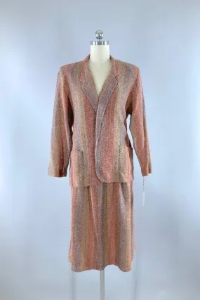 Vintage Two Piece Terra Cotta Suit