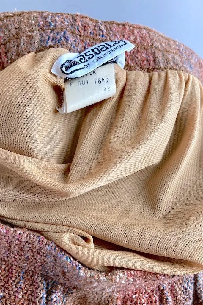 Vintage Two Piece Terra Cotta Suit