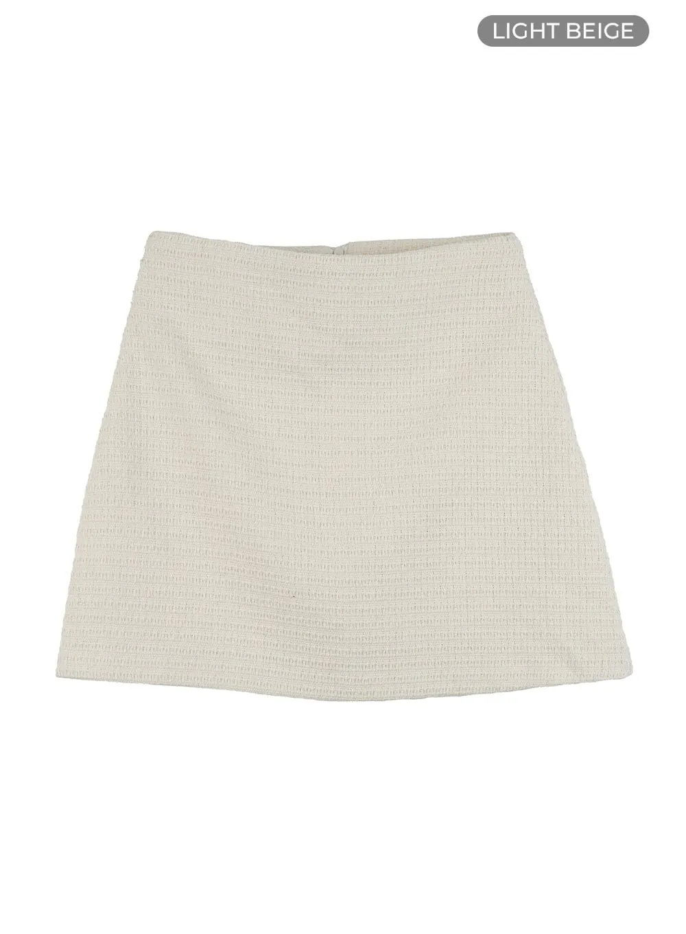 Vintage Wool Tweed Mini Skirt OS411