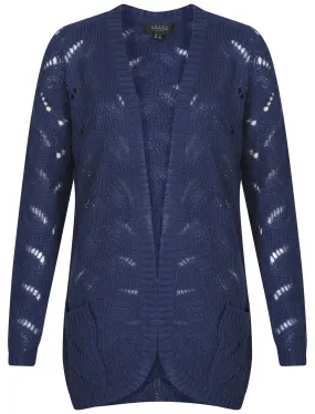 Womens Amara Reya Lilac Cardigan in blue