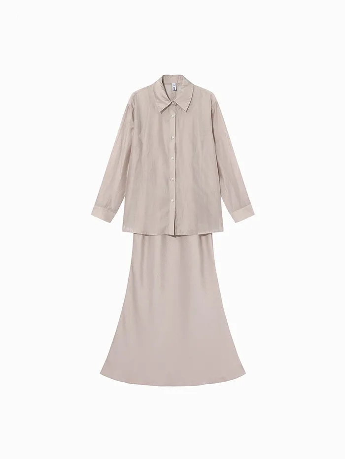 Women's Dress And Shirt Set