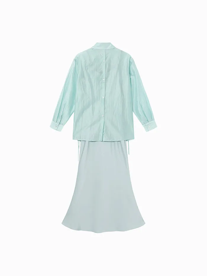 Women's Dress And Shirt Set
