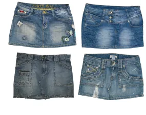 Y2K Chic: Denim Mini Skirt Collection 🌟👖✨(S-260)