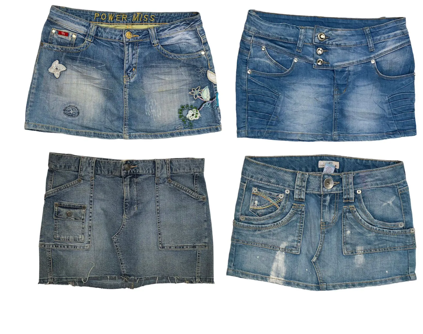 Y2K Chic: Denim Mini Skirt Collection 🌟👖✨(S-260)