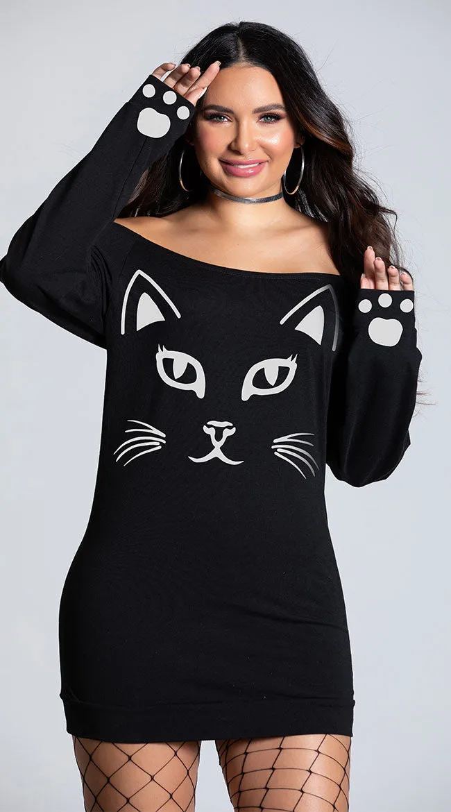 Yandy Kitty T-Shirt Dress Costume