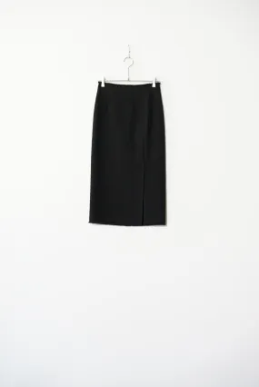 YLÈVE / WOOL TWEED FRINGE SK